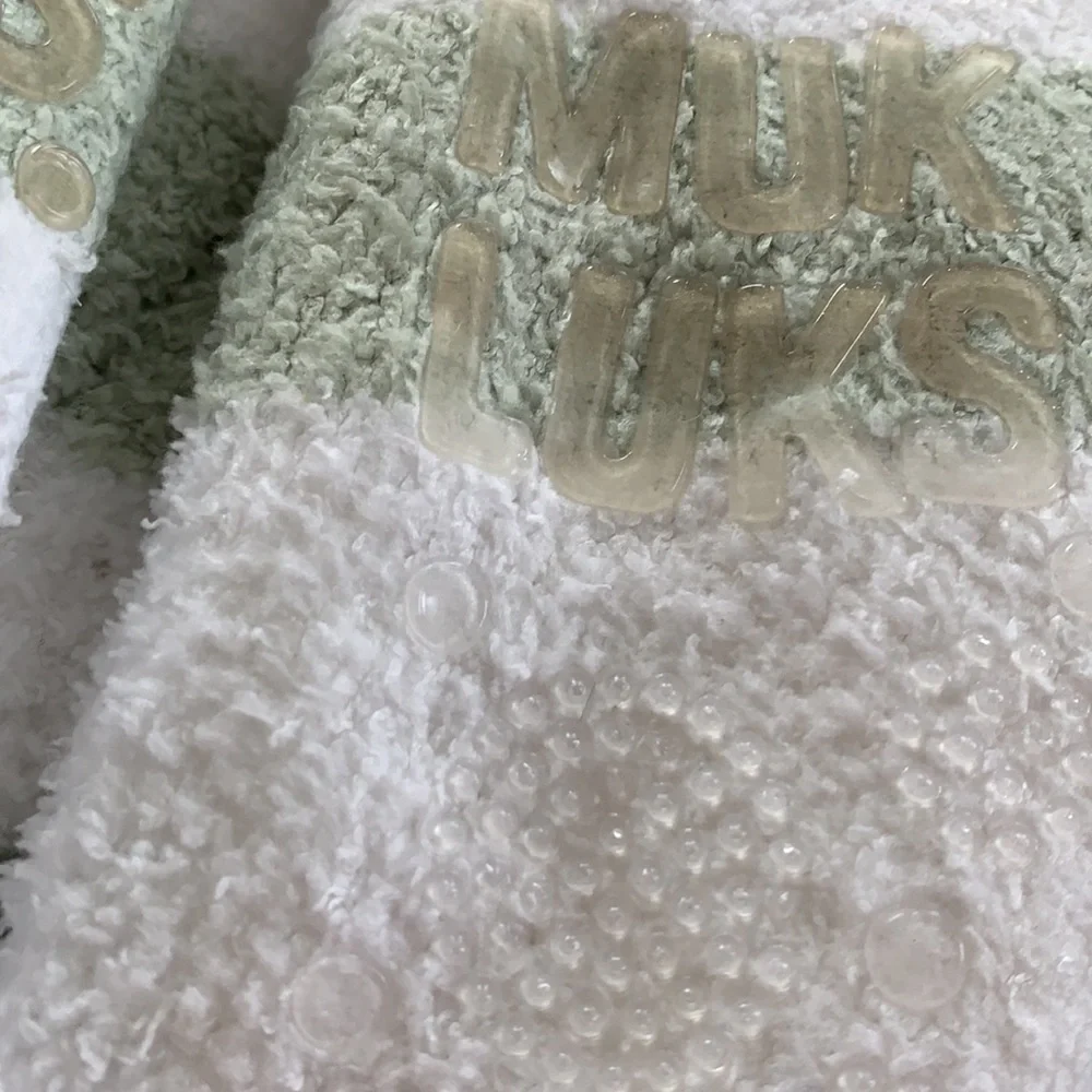 Muk Luks Shea Butter Infused Striped Shortie Cabin Socks